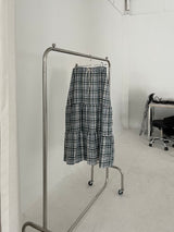 Checkered Long Skirt (2color)