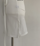 Polyna cut-out strap dress (white)