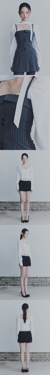 BIANCA SQUARE NECK BLOUSE white