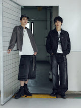 26SS★ ハンドペイントフェイデッドデニムパンツ