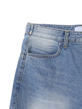 Destoryed Balloon Denim (2color)