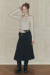MOONFLOWER SKIRT black