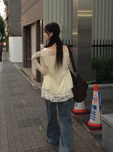 Muty Flower Ribbon Lace Mini One Piece
