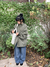 [unisex]リオペ オーバーフィット ハイネック フィールドジャンパー
