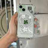 [made]ラッキークローバー マグセーフ カード ウォレット