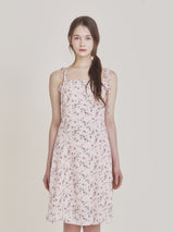 Frill midi dress (Pink)