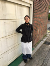 Berre Frill Cardigan + Muffler Set (2color)