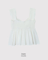 #RN リボンスリーブレスブラウス(2color)