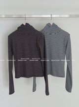 Papillon Stripe Baraklava Hoodie T-shirt