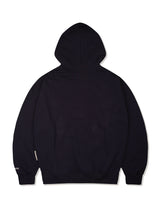 Oversized Fit Checkered Applique Hooded Navy (FCF3TS643M)