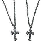 Cubic cross necklace (2color)