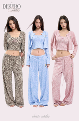 モブ レオパード スリーピース トレーディング セットアップ(LONG PANTS)