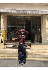 マンホールアンネックチョーカースパンデックス長袖Tシャツ