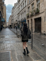 Lulu Banding Leather Shorts