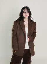 Winter Alpaca Formal Single Jacket (Wool Jacket) (Lining 2 Ounces)