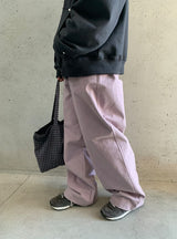 Janme ピーチファズ ワイドバンディングパンツ