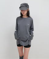 Mesh Band Puff Sleeve / Charcoal
