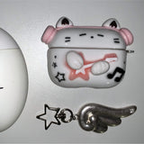 【MADE】 Rockstar Cat AirPods Case-pink