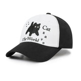 Cat Save The World ピクセルアートボールキャップ (Black)