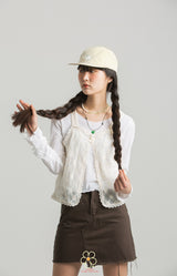 EOHWORKS フラワーイエローキャンプキャップ