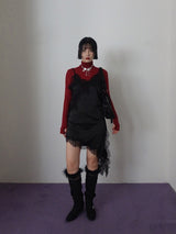 クレヨン ハイネックトップ (BURGUNDY)