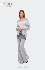 グラディエントオフショルダージップアップ (PANTS)