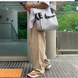 ラペルリネンラウンドシンバンディングワイドパンツ