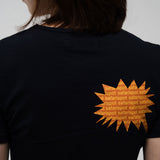 1/2 バブルガムテキストTシャツ (ネイビー)