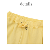 バミューダプリーツワイドスウェットショーツ_BUTTER YELLOW