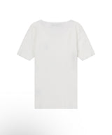 ZERO V-NECK SHORT-SLEEVE RIBBED KNIT