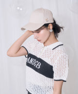 UNISEX フェネックワッペンピアスキャップ ベージュ