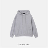 Basic Two-Way Hood Zip-Up (2 Colors)