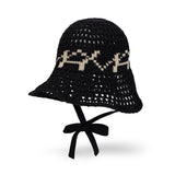 VA Digital Logo Punching Bonnet Hat / Black