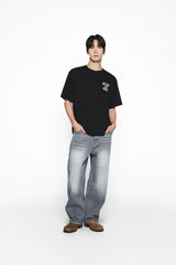 25SS インクスタンプロゴショートスリーブTシャツ ブラック
