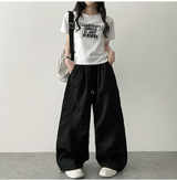 Reedy ポケットピンタックパラシュートワイドパンツ