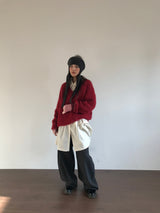 [MD Pick]Wool-Touch Brush V-Neck Knit (4 Colors)