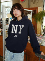 NY FLAG HOODIE NAVY