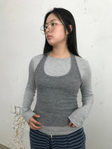Halter Neck Tank Top (4color)