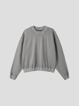ウォッシング クロップスウェットシャツ 4color