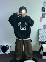 DOWN CARGO RIVET NYLON LONG PANTS 🖤🤎🩶3COLOR