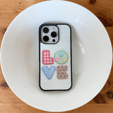 pattern and patch case / love ver.