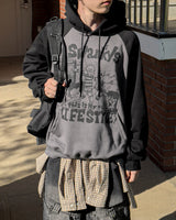 Swing Raglan Oversized Hoodie