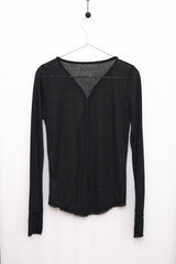 Hook Henry Neck Long Sleeve (Black)