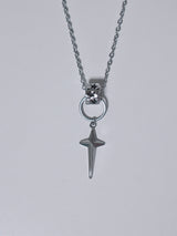 black wave ring star necklace