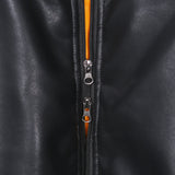 Black leather shirring padding