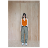ホルターネックニットベスト_ORANGE
