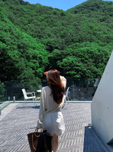 Rear Cooling Linen Round Knit / 4 colors