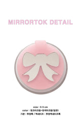 [MADE] Mirror Tok_Pink ribbon ball mirror tok_Basic Smart Talk