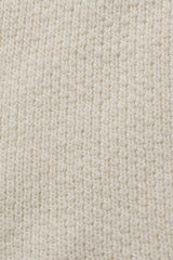 Leaf knit pants_ivory