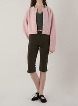 Line capri pants_brown